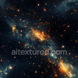 seamless Seamless 3D Space PBR Texture Featuring Glowing Nebula and Starfield texture 8k free download PBR