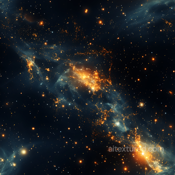 Space PBR Texture Featuring Glowing Nebula and Starfield Star, space, planets texture preview
