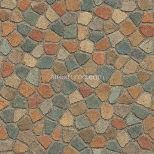 Rough Mosaic Tile Texture Seamless 1024X1024