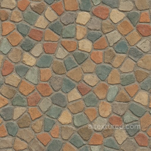 Rough Mosaic Tile Seamless Texture seamless Ceramic-tile PBR texture