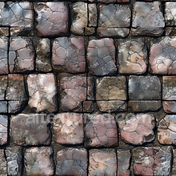 seamless Seamless 3D Weathered Stone Cobblestone PBR Texture with Cracked Surfaces and Earthy Tones texture 8k free download PBR