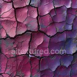 seamless Seamless 3D cracked purple paint PBR texture with deep fractures and surface chips texture 8k free download PBR