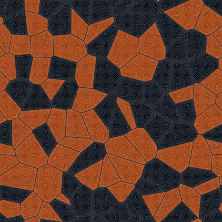 Orange and gray Mosaic Studded Rubber Plastic seamless PBR texture preview