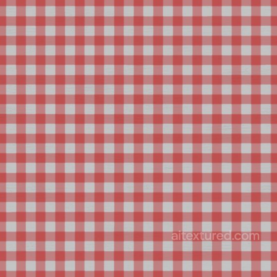Red and White Checker Cloth Texture | Free PBR Fabric texture preview