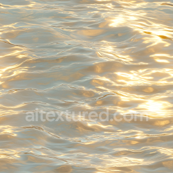 seamless Seamless 3D Water PBR Texture with Soft Golden Hour Reflections and Smooth Waves texture 8k free download PBR