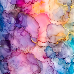 seamless Seamless 3D Alcohol Ink PBR Texture with Violet and Pink Fluid Swirls texture 8k free download PBR
