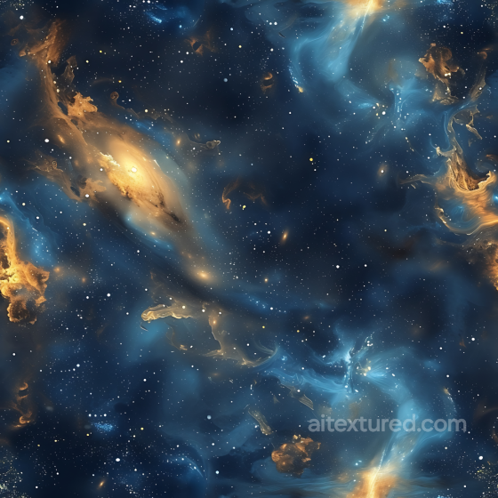 Space PBR Texture Featuring Glowing Galaxy Nebula and Cosmic Clouds Star, space, planets texture preview