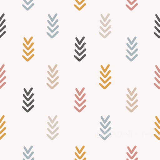 Boho Fabric Texture with Multicolor Arrow Pattern seamless Boho Seamless PBR texture
