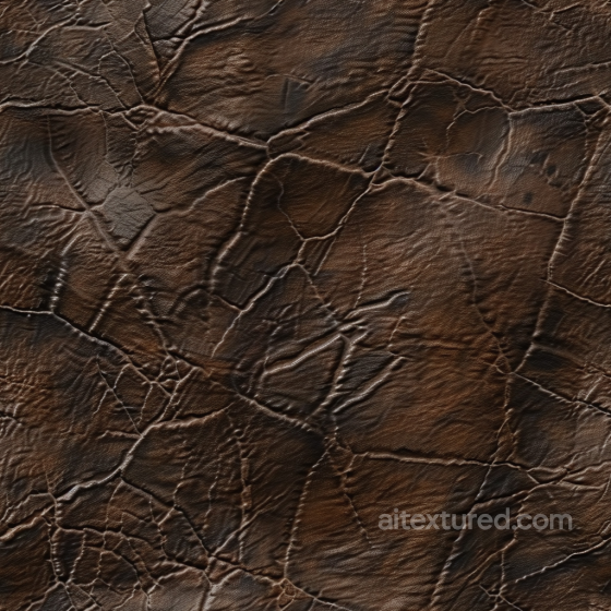Distressed Brown Leather Texture with Deep Cracks and Fold Details Leather texture preview