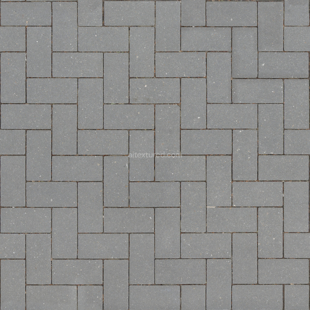 Seamless gray paving stones texture for 3D projects