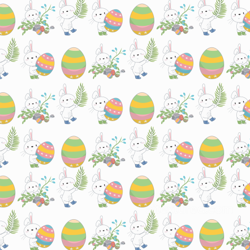 All Christmas Digital paper Texture of Cute Easter Bunny and Pastel Egg Pattern seamless All Christmas Digital paper PBR texture