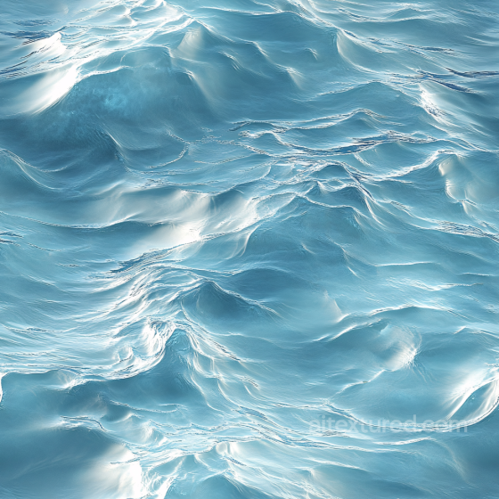 Water PBR Texture Featuring Realistic Ocean Surface Waves with Soft Highlights Water texture preview