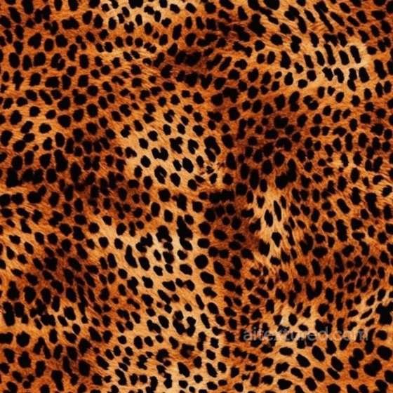 Realistic Leopard Print Fur Seamless Texture with Natural Spots Leopard Print texture preview