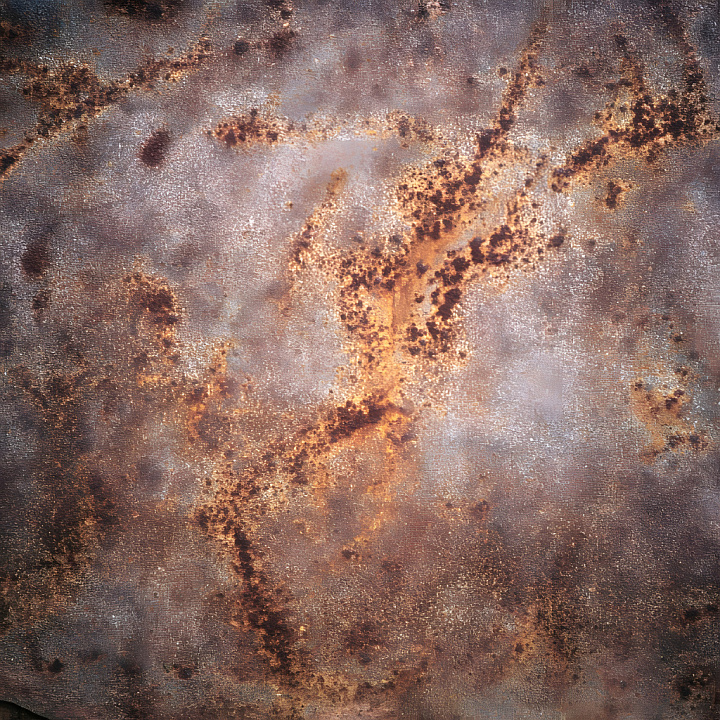Rusty Metal with Cracked and Corroded Surface seamless PBR texture preview