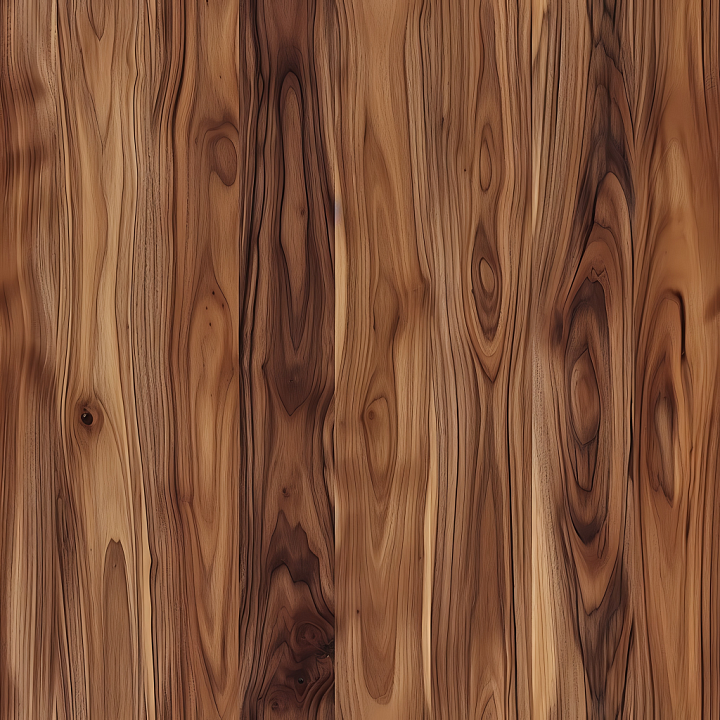 Natural Knotty Wood Planks with Rich Grain seamless PBR texture preview