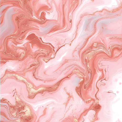 Marble Texture Featuring Blush Pink Base and Copper Swirl Veins seamless Marble PBR texture