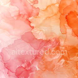 seamless Seamless 3D Alcohol Ink PBR Texture Featuring Peach and Coral Fluid Swirls with Soft Translucent Layers texture 8k free download PBR