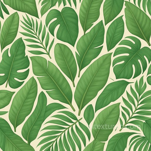 Clean Tropical Leaves Seamless Texture seamless Foliage PBR texture