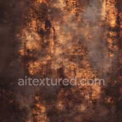 seamless Seamless 3D PBR Rusted Metal Texture with Corroded Holes and Dark Orange Patina texture 8k free download PBR
