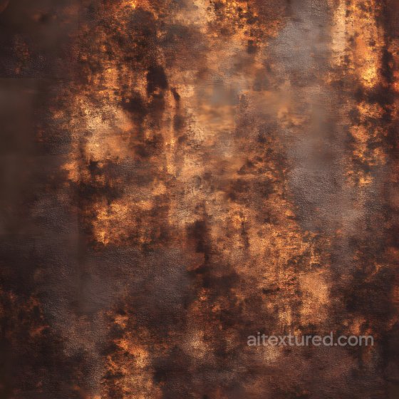 Rusted Metal Texture with Corroded Holes and Dark Orange Patina Rust texture preview