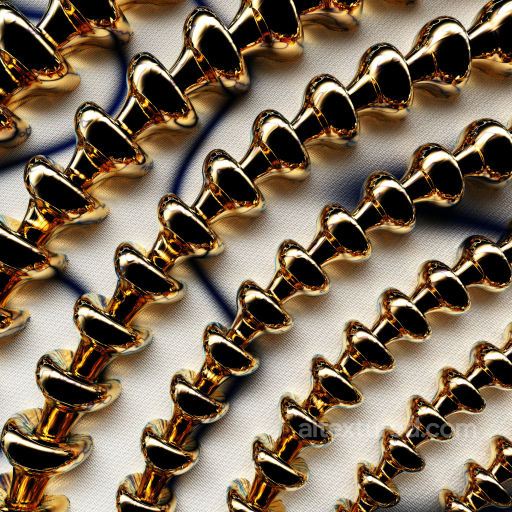 Seamless Shiny Gold Metal Texture with Reflective Chains Pattern seamless Metal PBR texture