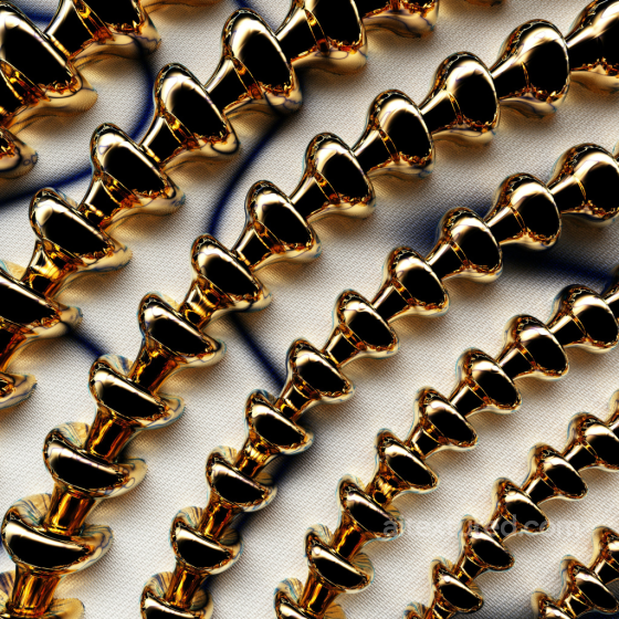 Seamless Shiny Gold Metal Texture with Reflective Chains Pattern Metal texture preview