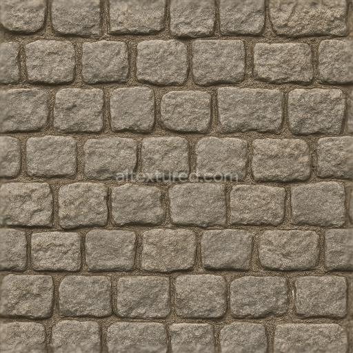 Seamless 3d texture pbr 8k cobblestone road paved stone rough stone rustic stone