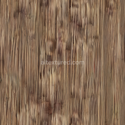 Seamless 3D PBR Texture of Aged Pine Wood with Prominent Grain and Knots