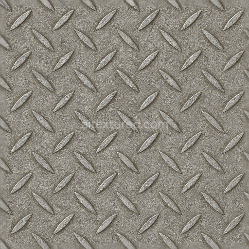 Seamless 3d texture pbr 8k tactile plate with raised pattern on scratched stainless steel