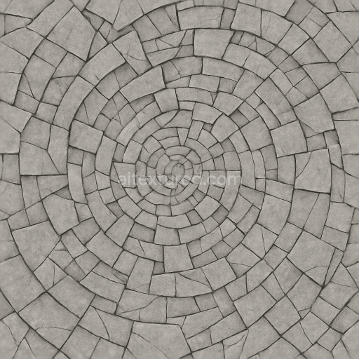 Seamless 3d texture pbr 8k fractured fragmented shattered woven interlaced concentric spiral tessellated