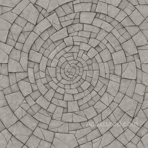 Abstract - Fractured Fragmented Shattered Woven Interlaced Concentric Spiral Tessellated texture preview