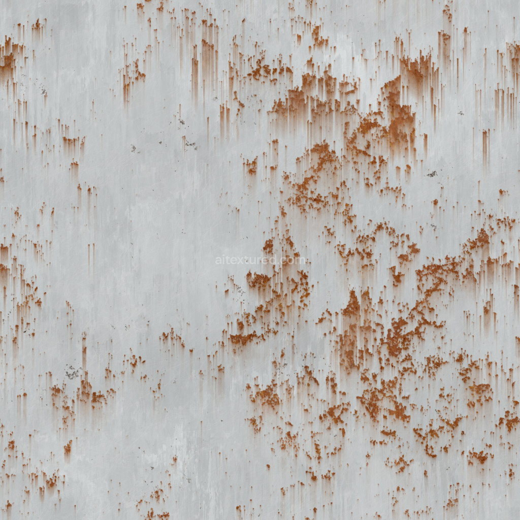 Seamless PBR metal texture with rust and wear