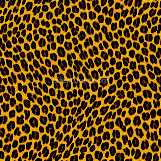 Seamless 3D PBR Texture of Vibrant Leopard Print Faux Fur with Detailed Hair Strands