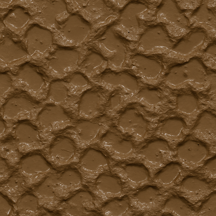 Patterned Wet Soil seamless PBR texture preview