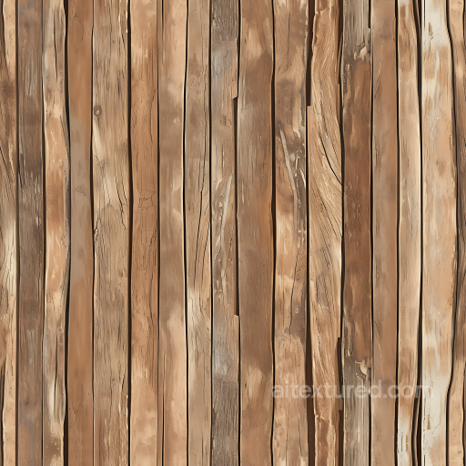 Weathered Wooden Planks PBR Texture with Natural Grain & Cracks seamless Wood PBR texture