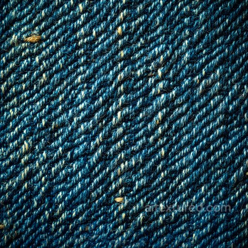 Cracked Denim Fabric PBR Texture with Frayed Fibers & Worn Details seamless Denim jeans PBR texture