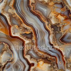 seamless Seamless 3D PBR Agate Stone Texture Featuring Intricate Layered Bands and Crystalline Details texture 8k free download PBR