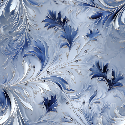 Blue and Silver Marble PBR Texture with Ornamental Veins seamless Marble PBR texture