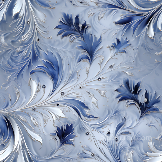 Blue and Silver Marble PBR Texture with Ornamental Veins Marble texture preview