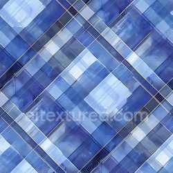 seamless Seamless 3D PBR Texture of Layered Blue Plaid with Glossy, Smooth Surface texture 8k free download PBR
