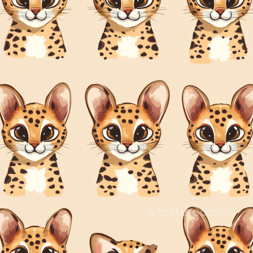 with Cute Cartoon Leopard Print Fabric Pattern seamless Leopard Print PBR texture