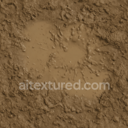 seamless Seamless 3d texture pbr 8k of muddy puddle surface with muddy water and mud splashed texture 8k free download PBR