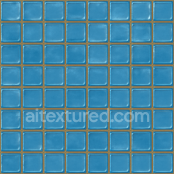 seamless Seamless 3d texture pbr 8k glass tiles mosaic with blue tiles and glossy finish texture 8k free download PBR