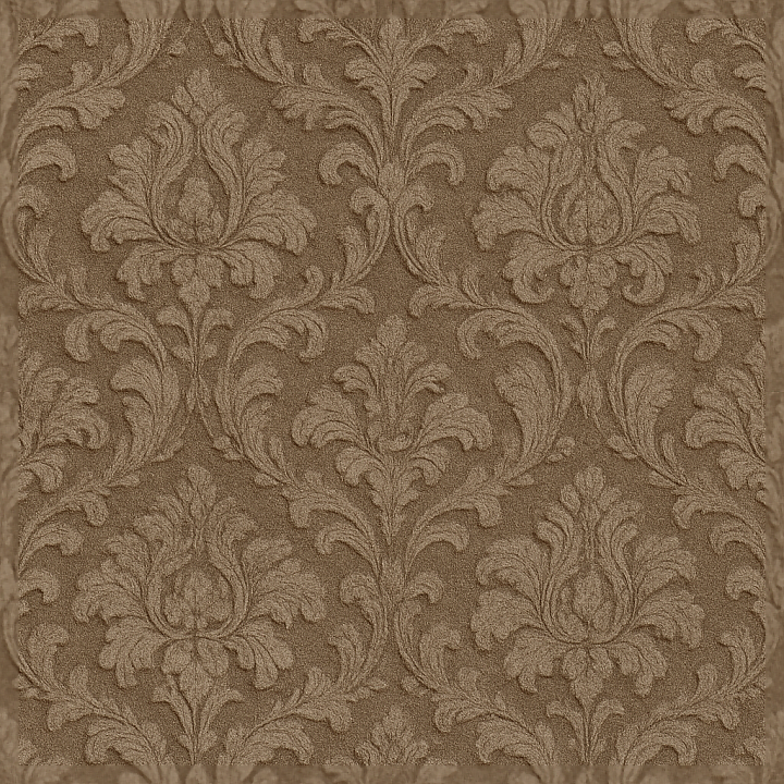 Wallpaper With Baroque Damask Velvet Raised Embossed Design seamless PBR texture preview