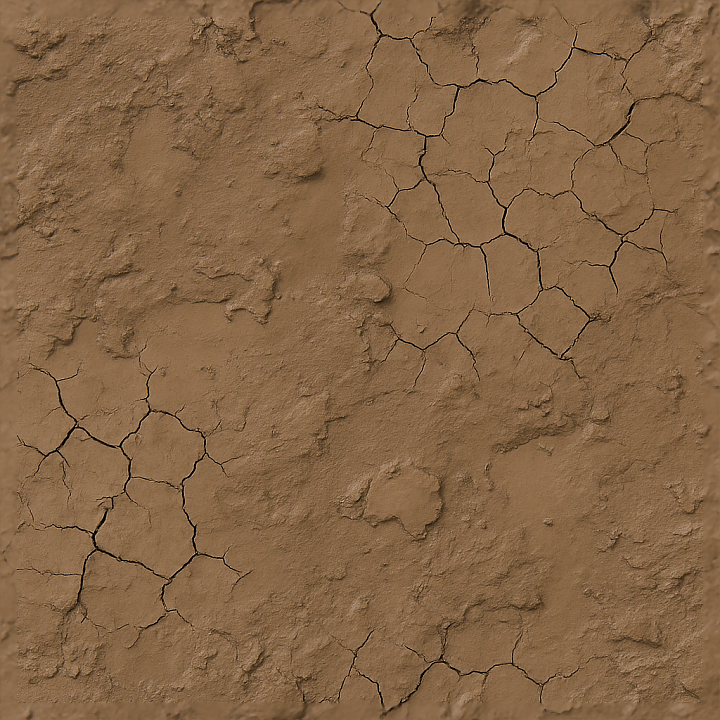 Of Muddy Earth Surface With Mud Patches And Mud Crust seamless PBR texture preview