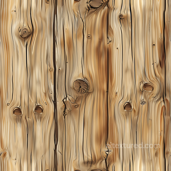 Weathered Pine Wood Planks PBR Texture with Natural Knots and Grain Wood texture preview