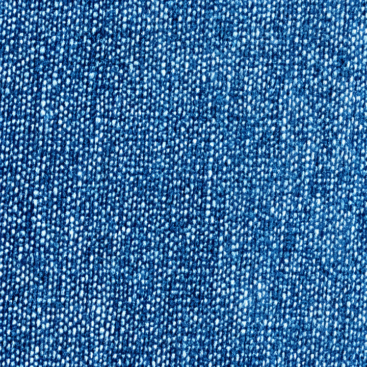 Cracked Denim Fabric with Distressed Blue Worn Effect seamless PBR texture preview