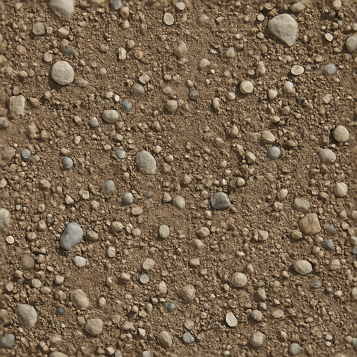 Of Pebble Surface With Mixed Soil And Small Stones seamless PBR texture preview