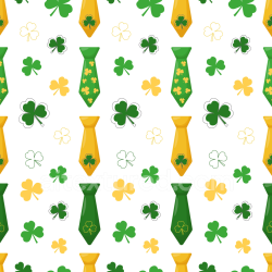 seamless Seamless 3D PBR Fabric Texture Featuring St Patrick Tie and Clover Motifs texture 8k free download PBR
