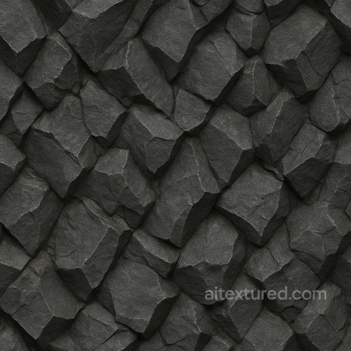 Jagged Basalt Seamless Texture seamless Rock PBR texture